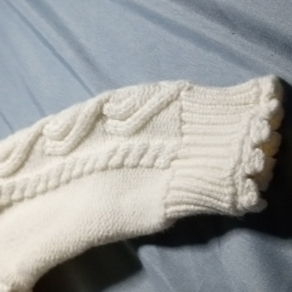 Like New, Baby Gap 3-6 Months Cable Knit Sweater Footed Onesie Coverall - Picture 9 of 13